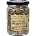 90g jar of Mindful Foods Tummy Tea loose leaf blend with a botanical label on a white background.