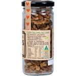 90g pouch of Mindful Foods Organic and Activated Walnuts on a white background.