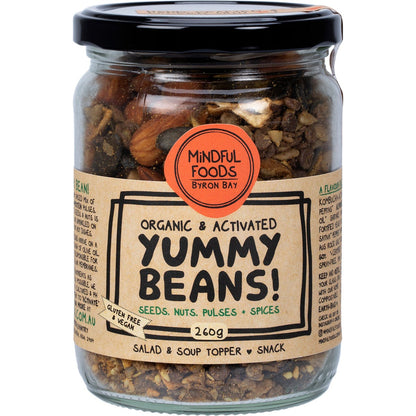 Mindful Foods Yummy Beans Organic & Activated 260g Payless 4 Organics