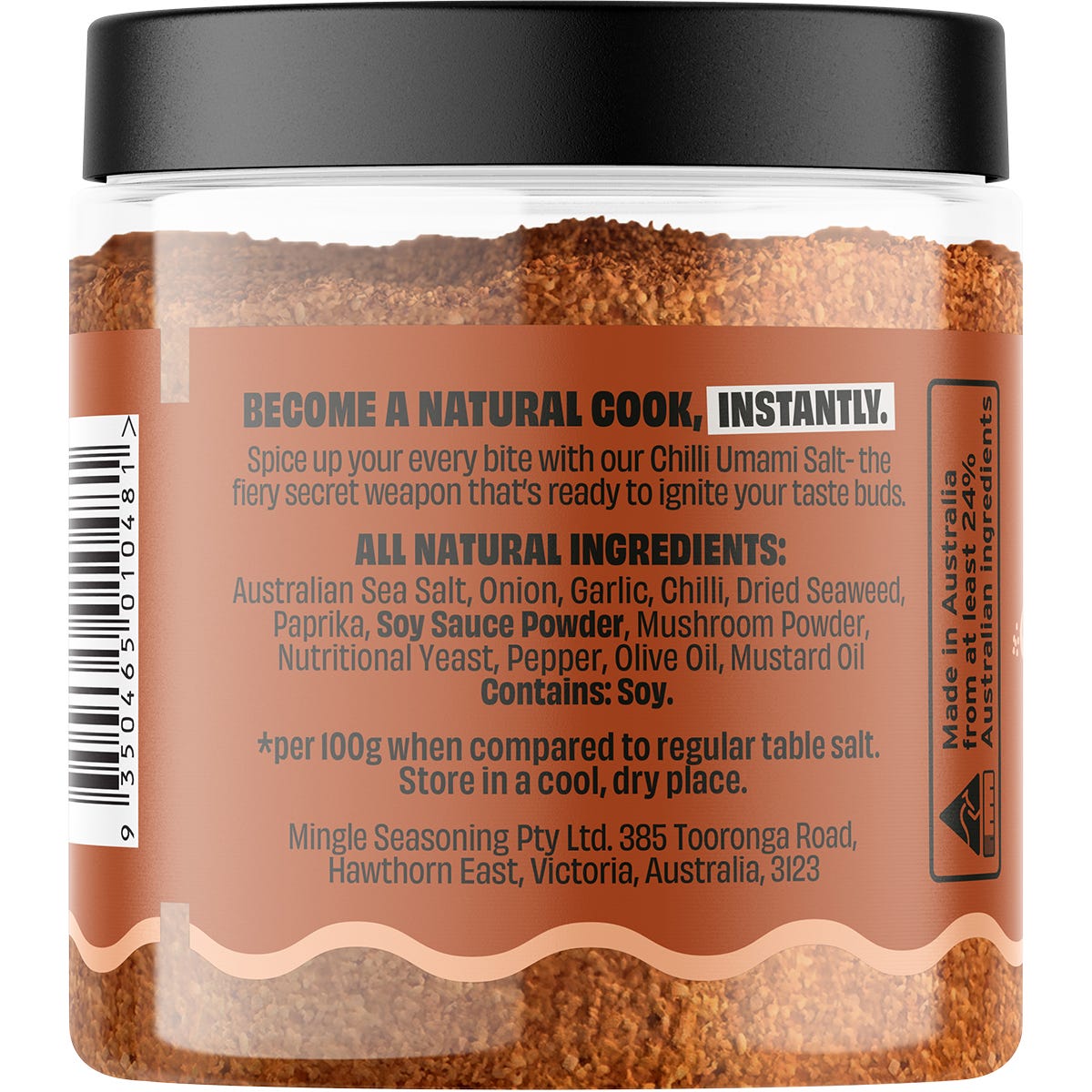 Mingle Chilli Umami Seasoned Salts 110g Payless 4 Organics