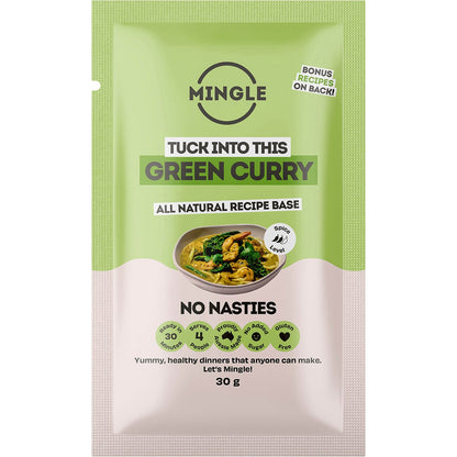 Mingle Green Curry All Natural Recipe Base 30g (Pack of 12) Payless 4 Organics