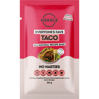 Mingle Mellow Taco All Natural Recipe Base 30g (Pack of 12) Payless 4 Organics