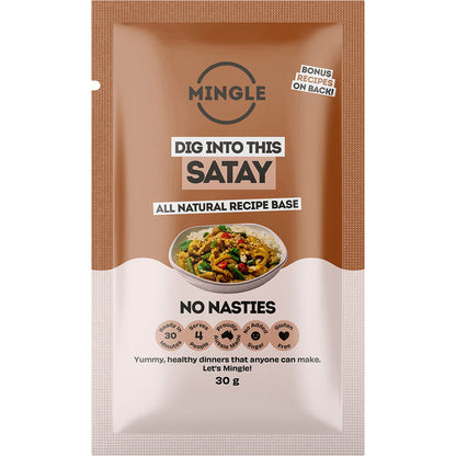 Mingle Satay All Natural Recipe Base 30g (Pack of 12) Payless 4 Organics