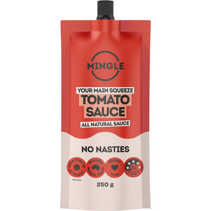 Mingle Tomato All Natural Sauce 250g (Pack of 10) Payless 4 Organics
