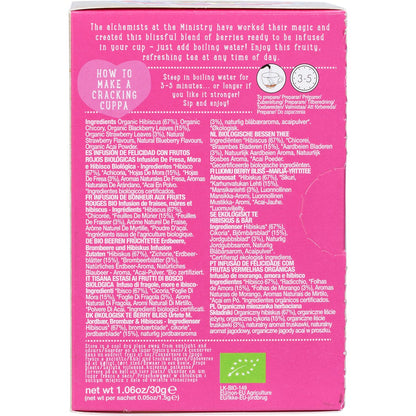 Ministry of Tea Organic Berry Bliss Infusion Tea Bags 20 Pack Payless 4 Organics