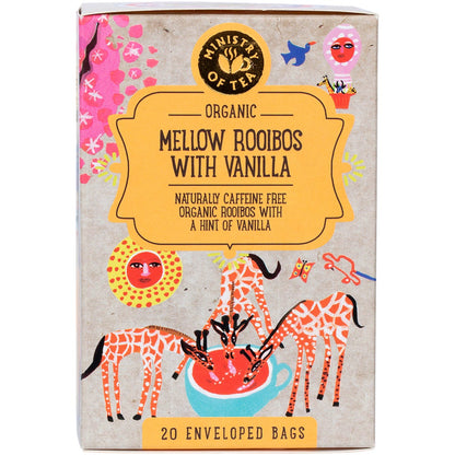 Ministry of Tea Organic Mellow Rooibos with Vanilla Tea Bags 20 Pack Payless 4 Organics
