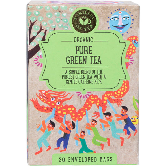 Ministry of Tea Organic Pure Green Tea Bags 20 Pack Payless 4 Organics
