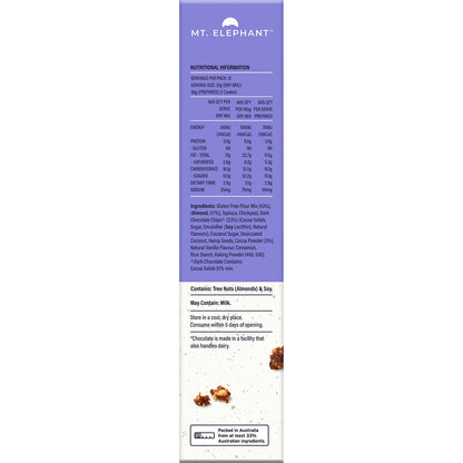 Mt. Elephant Wholefood Cookie Mix Double Choc 375g (Pack of 5) Payless 4 Organics