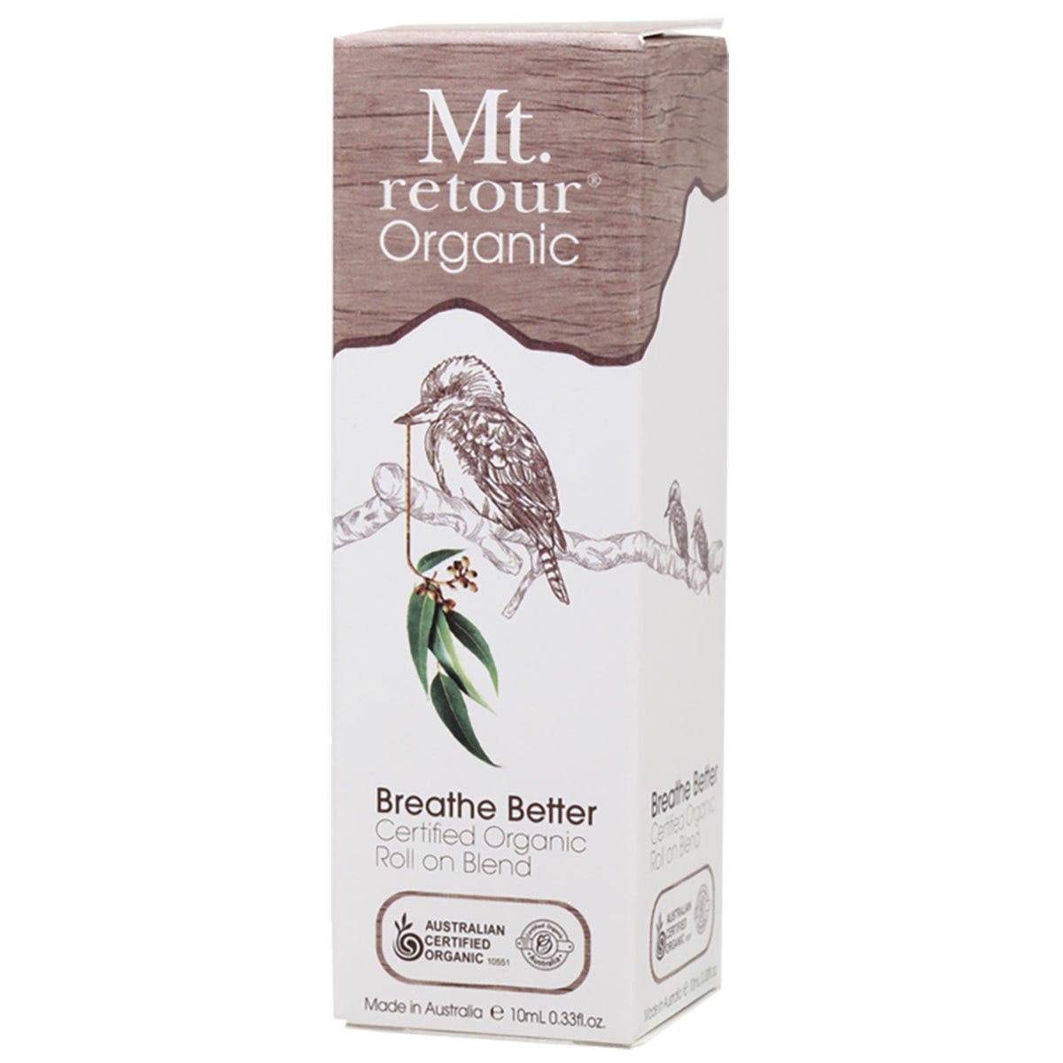 Mt Retour Essential Oil 100% Breathe Better Blend Roll-On 10ml Payless 4 Organics