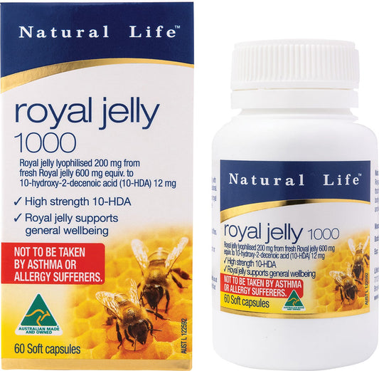 Natural Life Royal Jelly 1000 60 Caps