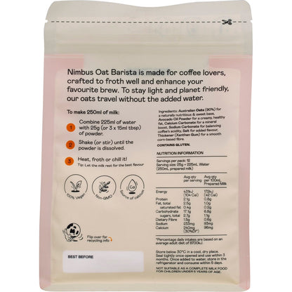 Nimbus Oat Barista Milk Powder 300g