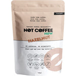 Not Coffee 120g Hazelnut Instant Coffee Alternative bag with a circular hazelnut illustration on a white background.