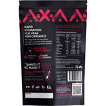 Nutrition facts and ingredients on the back of Niulife Hydrate Kiwifruit & Strawberry electrolyte powder.