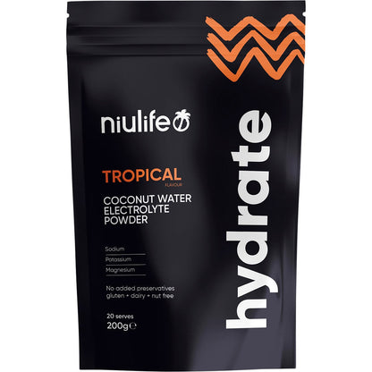 Niulife Hydrate Electrolyte Powder Tropical 200g