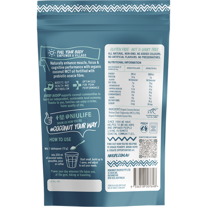 Niulife Organic Coconut MCT Oil Powder 200g