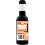 Niulife Soy Not Soy Sauce 250ml bottle shown from a left angle on a white background.
