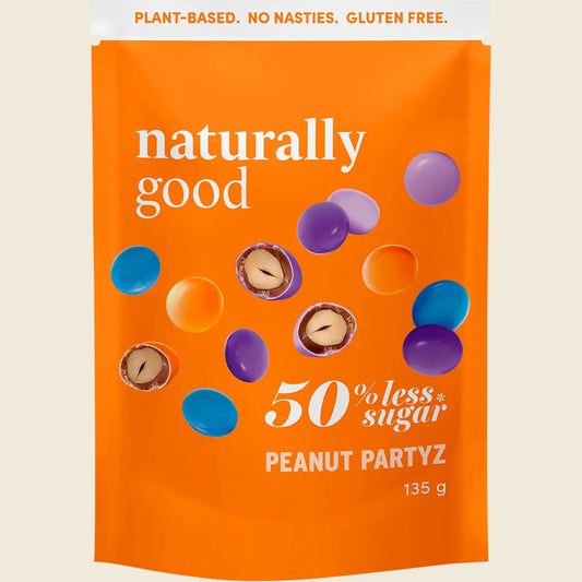 Naturally Good Peanut Mylk Partyz 50% less sugar 135g (Pack of 6)