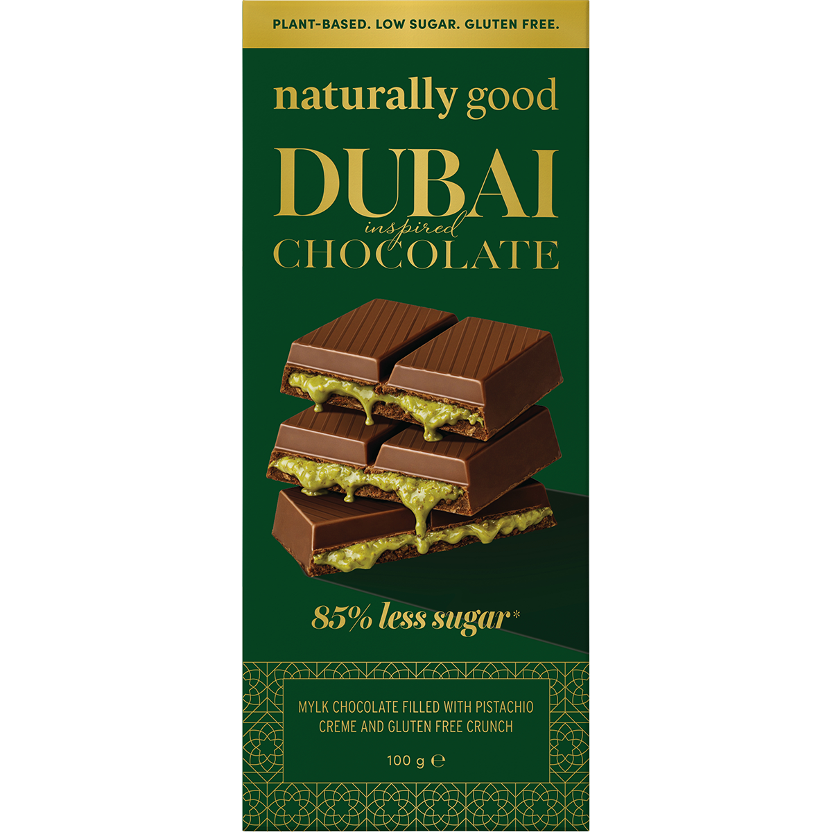 Naturally Good Dubai Inspired Chocolate Block 100g (Pack of 14)