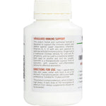 Nature's Help ViraGuard 60 capsules bottle showing the side label with active ingredients and dosage instructions.