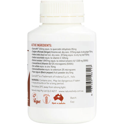 Nature's Help Viraguard Immune Supportwith Quercetin, Vit. A, C, D & Zinc 60 Caps