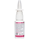 Left side of a NutriBiotic Nasal Spray box showing directions for use and grapefruit seed extract benefits.