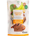 Natural Evolution Banana Bread Mix 435g bag with a picture of sliced banana bread on the front.