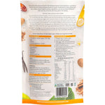 Back of Natural Evolution Banana Bread Mix 435g packaging with nutritional facts and ingredients list.