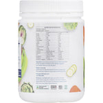 Right side of Natural Evolution GH+ 400g tub showing nutrition facts, directions, and ingredients on a white background.