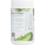 800g tub of Natural Evolution Green Banana Resistant Starch 3-in-1 Multifibre shown from the left side.