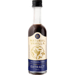 Natural Vanilla Company 50ml alcohol-free vanilla extract bottle with a white label and brown cap.