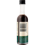 Right side of a 50ml Natural Vanilla Company Sugar Free Vanilla Extract bottle showing product details and directions.