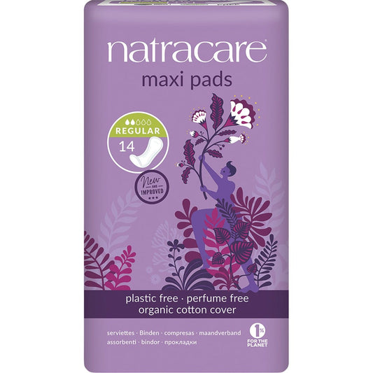 Natracare Maxi Pads Regular 14 Pack