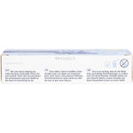 Side view of Natracare Regular Tampons 20 pack box showing GOTS organic and plastic-free certification logos.