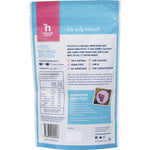 Naturally Sweet Xylitol 225g resealable pouch shown from the back with nutritional information and usage instructions.