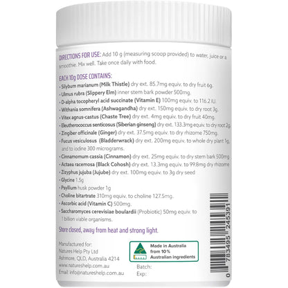 Nature's Help Fem Balance Female Hormone Balancer 300g Payless 4 Organics