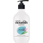800ml bottle of Naturely Nourish Shampoo to revitalise dry and damaged hair.