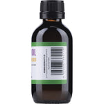 100ml bottle of 100% pure cold-pressed neem seed oil highlighting organic and natural care on a white background.