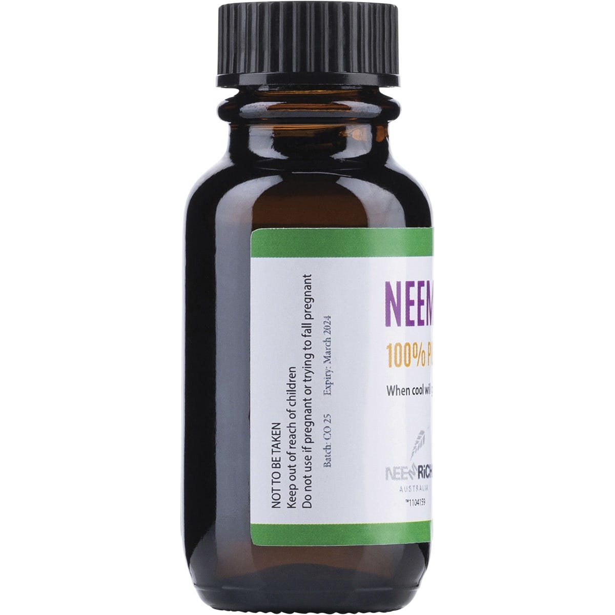 Neem Neem Seed Oil 100% Pure & Cold Pressed 20ml Payless 4 Organics