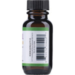 Top view of a 20ml glass bottle of Neem Seed Oil with a white label and green dropper cap on a white background.