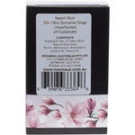Neem Soap Silk Ultra-sensitive 120g bar on a white background.