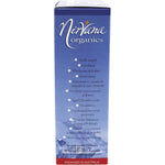 Back of Nirvana Organics Himalayan Salt Granules 1kg bag with nutrition facts, usage, and mountain illustration.
