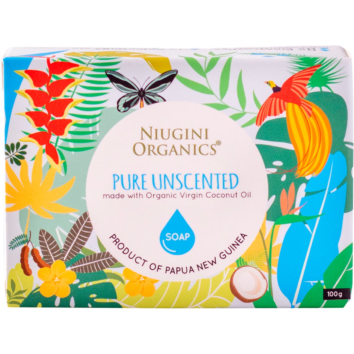 Niugini Organics Virgin Coconut Oil Soap Pure (Unscented) 100g Payless 4 Organics