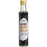 Six 250ml bottles of Niulife Organic Coconut Balsamic Vinegar with tarragon on a white background.