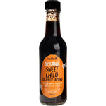 A 6-pack of Niulife Coconut Sweet Chilli Sauce 250ml bottles with dark labels on a white background.