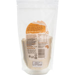 250g bag of Niulife Organic Desiccated Coconut on a white background with a clear window showing finely shredded coconut.