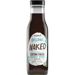Bottle of Niulife Organic Coconut Amino Sauce Extra Thick Naked 250ml with a gold label on a white background.