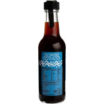 250ml bottle of Niulife Vegan Fysh Sauce made from fermented coconut nectar, featuring a blue and white label.