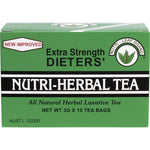 Nutri-Leaf Dieter's Tea Extra Strength 15-pack box showing green leaves and a brewed cup of tea.