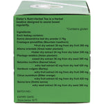 Back of Nutri-Leaf Dieter's Tea Extra Strength box with nutrition facts, ingredients, and preparation instructions.