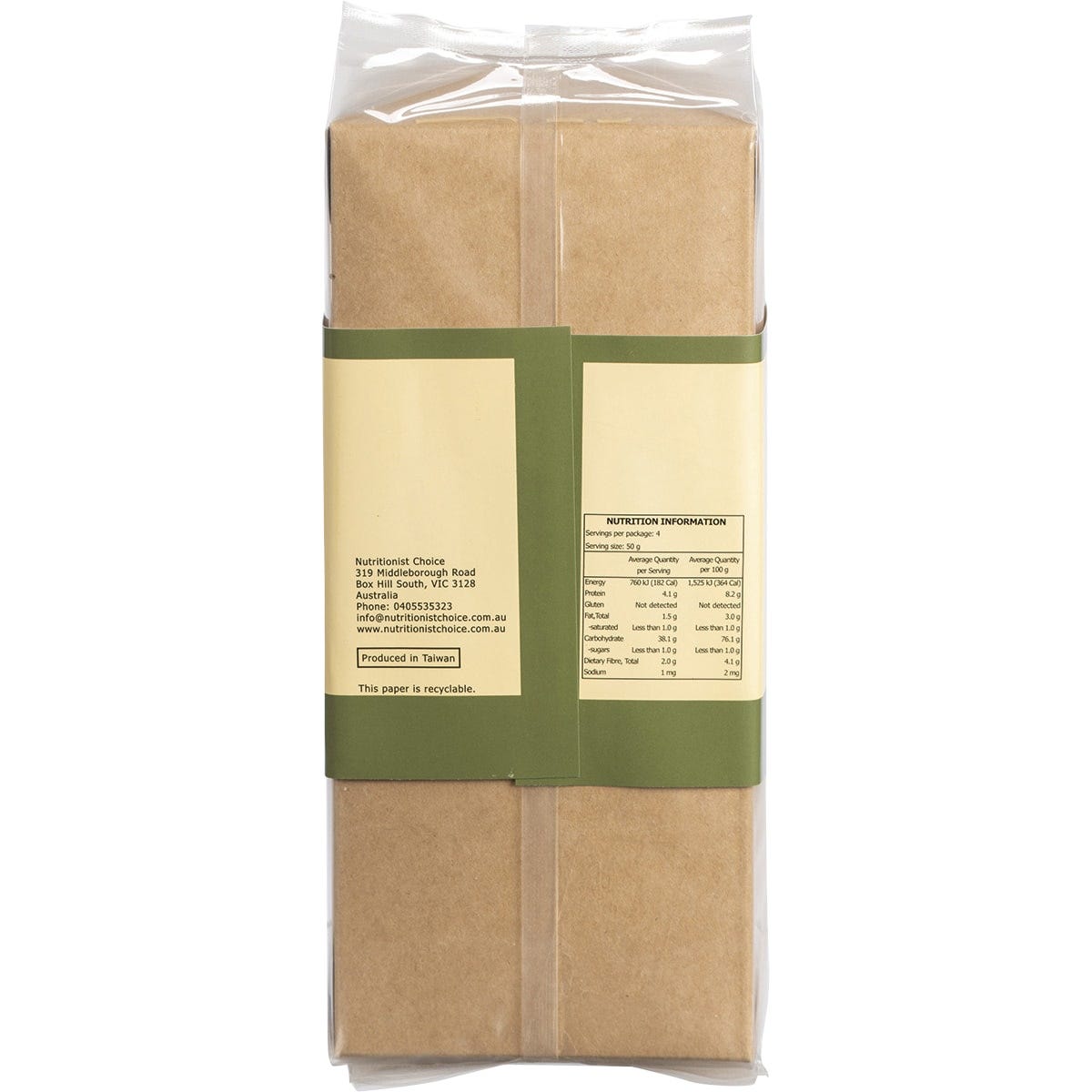 Pack of Nutritionist Choice Bifun Brown Rice Noodles on a white background.
